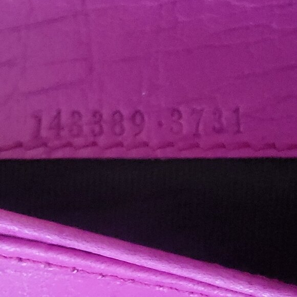 Gucci Leather Continental Wallet Purple with Silver Tone Hardware - Picture 4 of 10